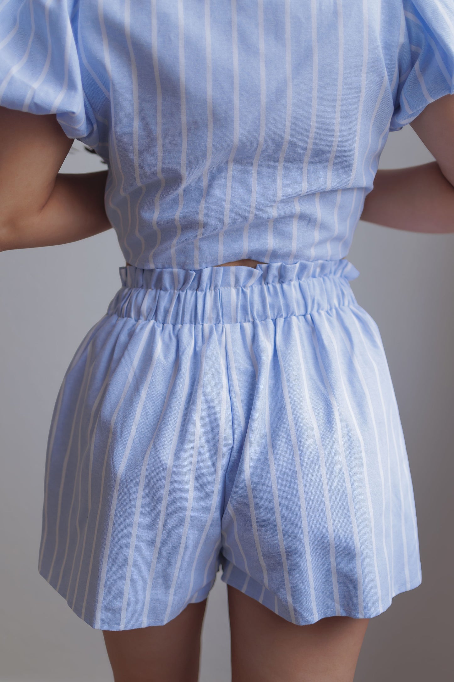 Makayla Striped Set-Blue