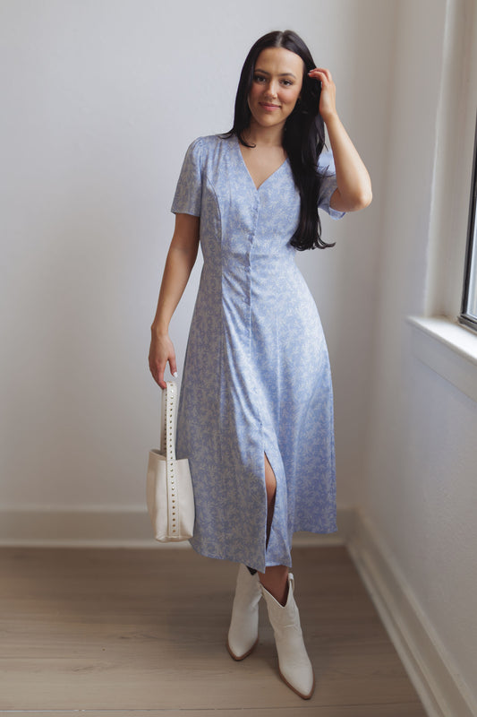 High Spirits Dress-Blue