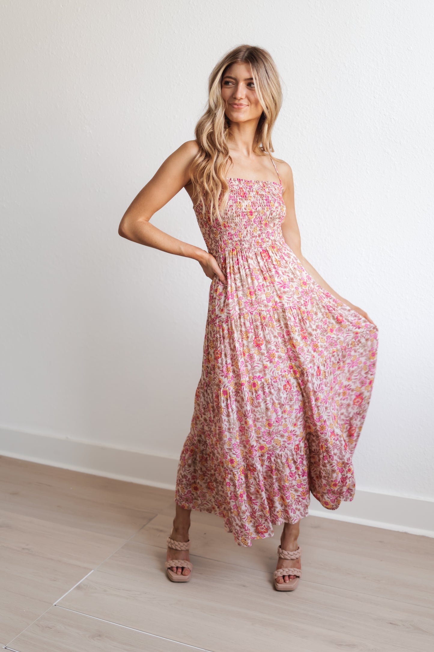 Z SUPPLY: Balos Lima Floral Dress-Cactus Flower