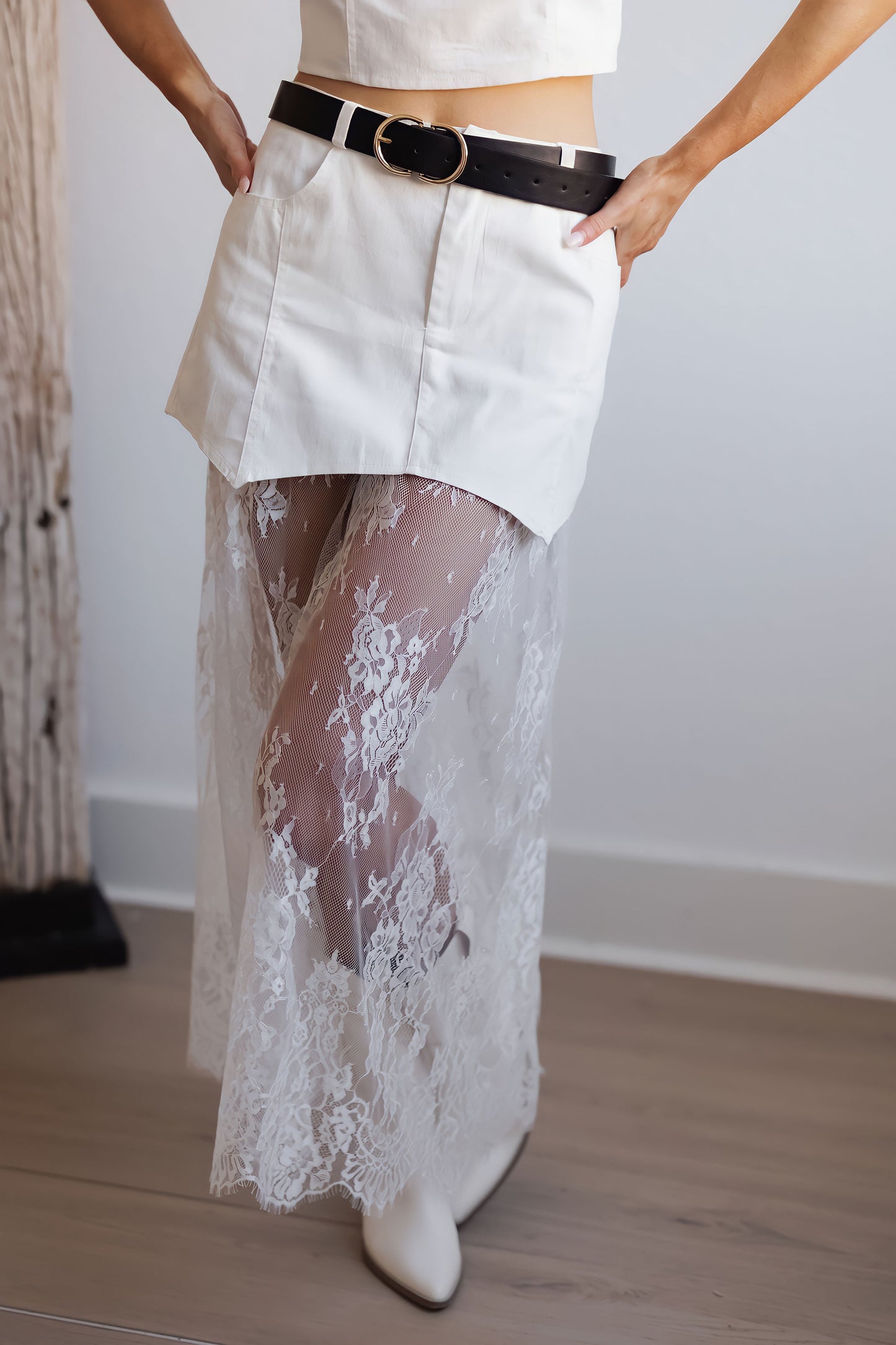 Summer Concert Skirt-White