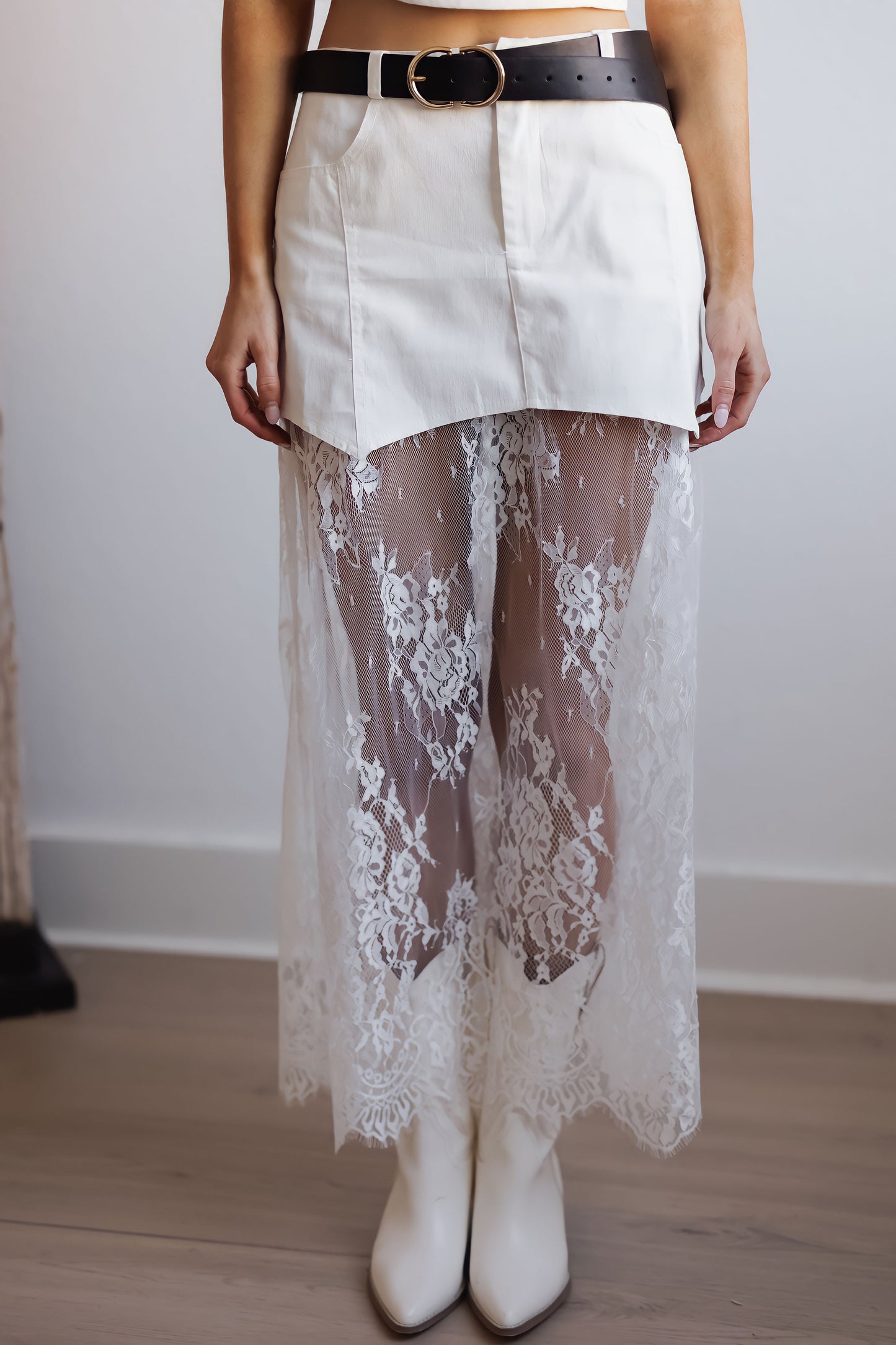 Summer Concert Skirt-White