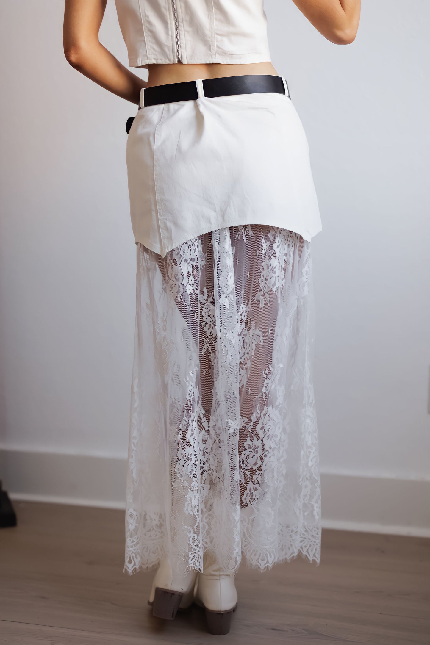 Summer Concert Skirt-White