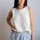 Sweet Charm Sweater Top-White