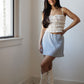 Day Drifter Skirt-Blue Floral