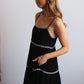 Take Your Time Romper Dress-Black