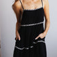 Take Your Time Romper Dress-Black