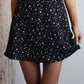 Day Drifter Skirt-Black Floral