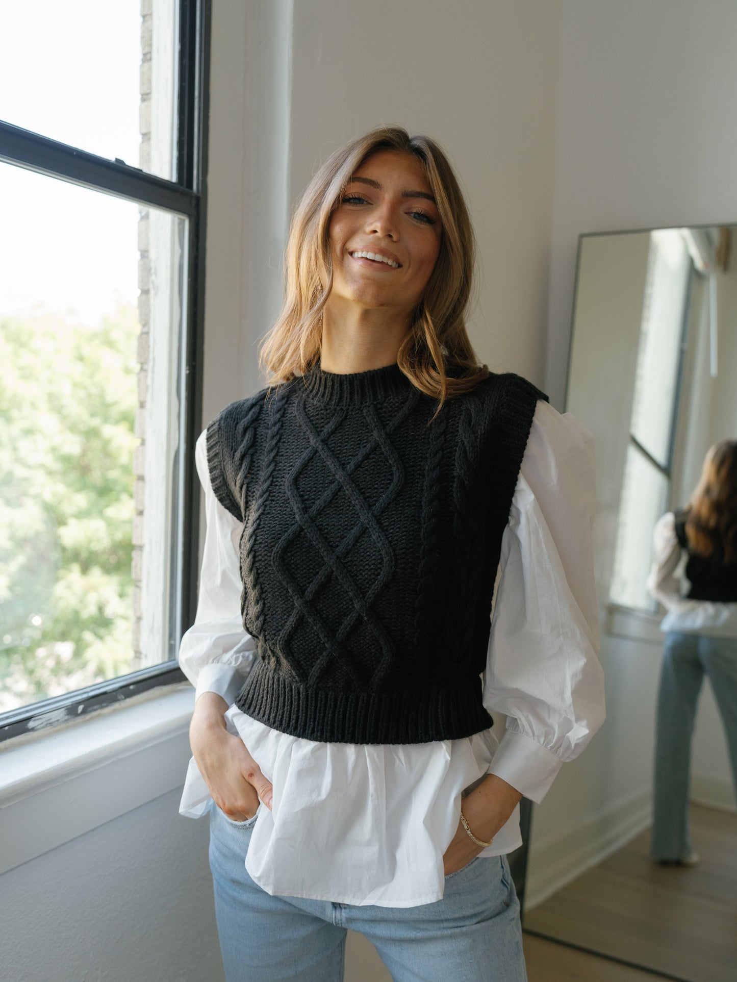 No Shortcuts Sweater-Black
