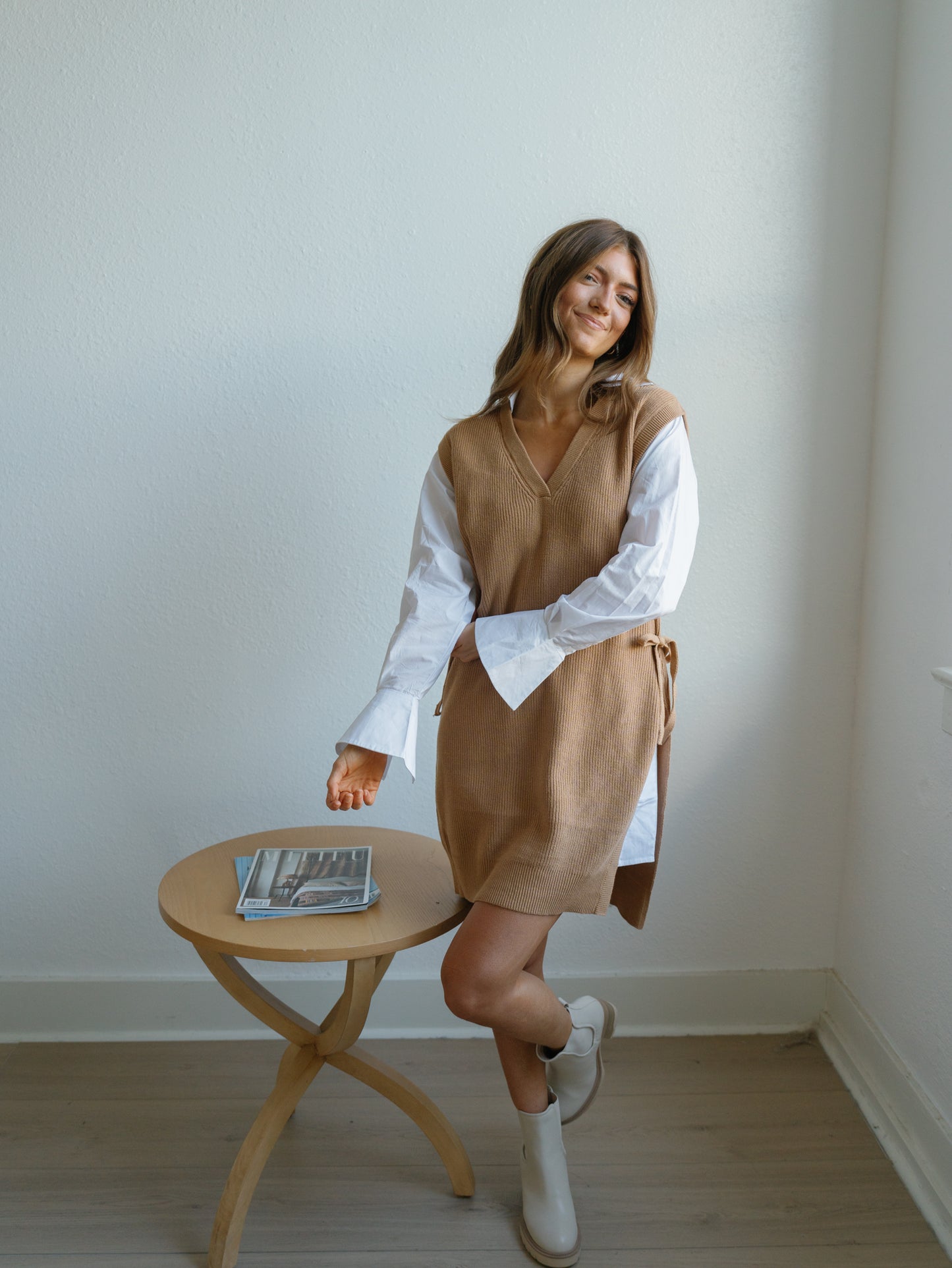 The Thought Of You Dress-Tan