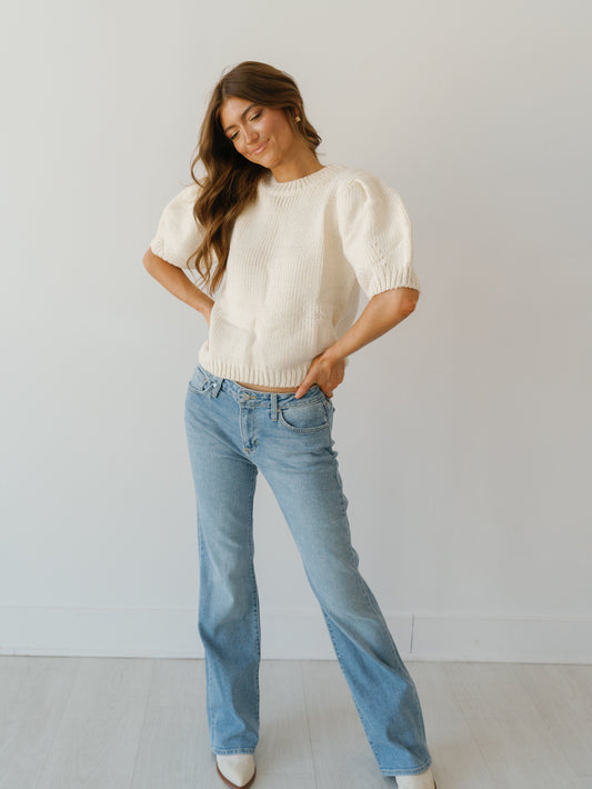 Goal Getter Sweater-Cream