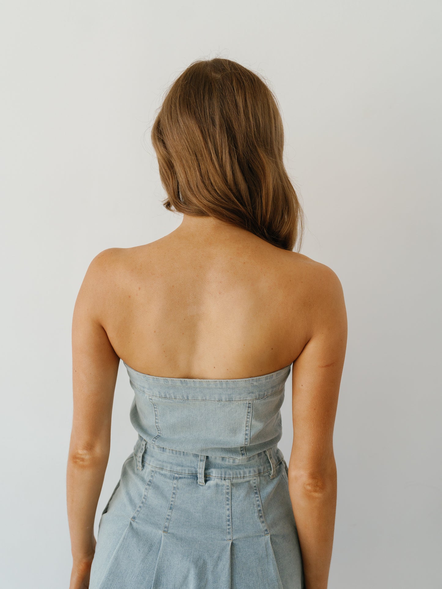 Take A Chance Dress-Washed Denim