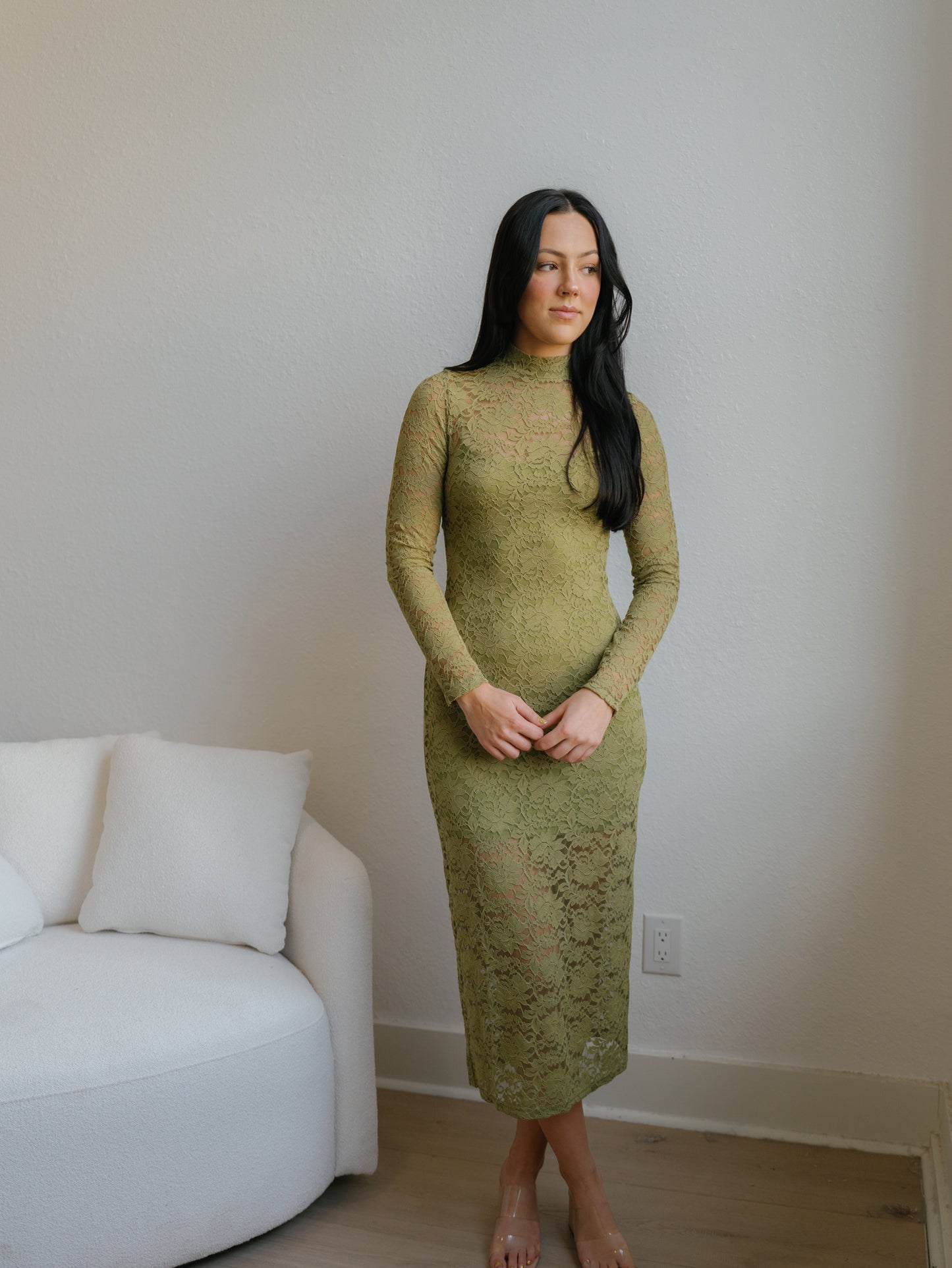 Only For You Dress-Olive