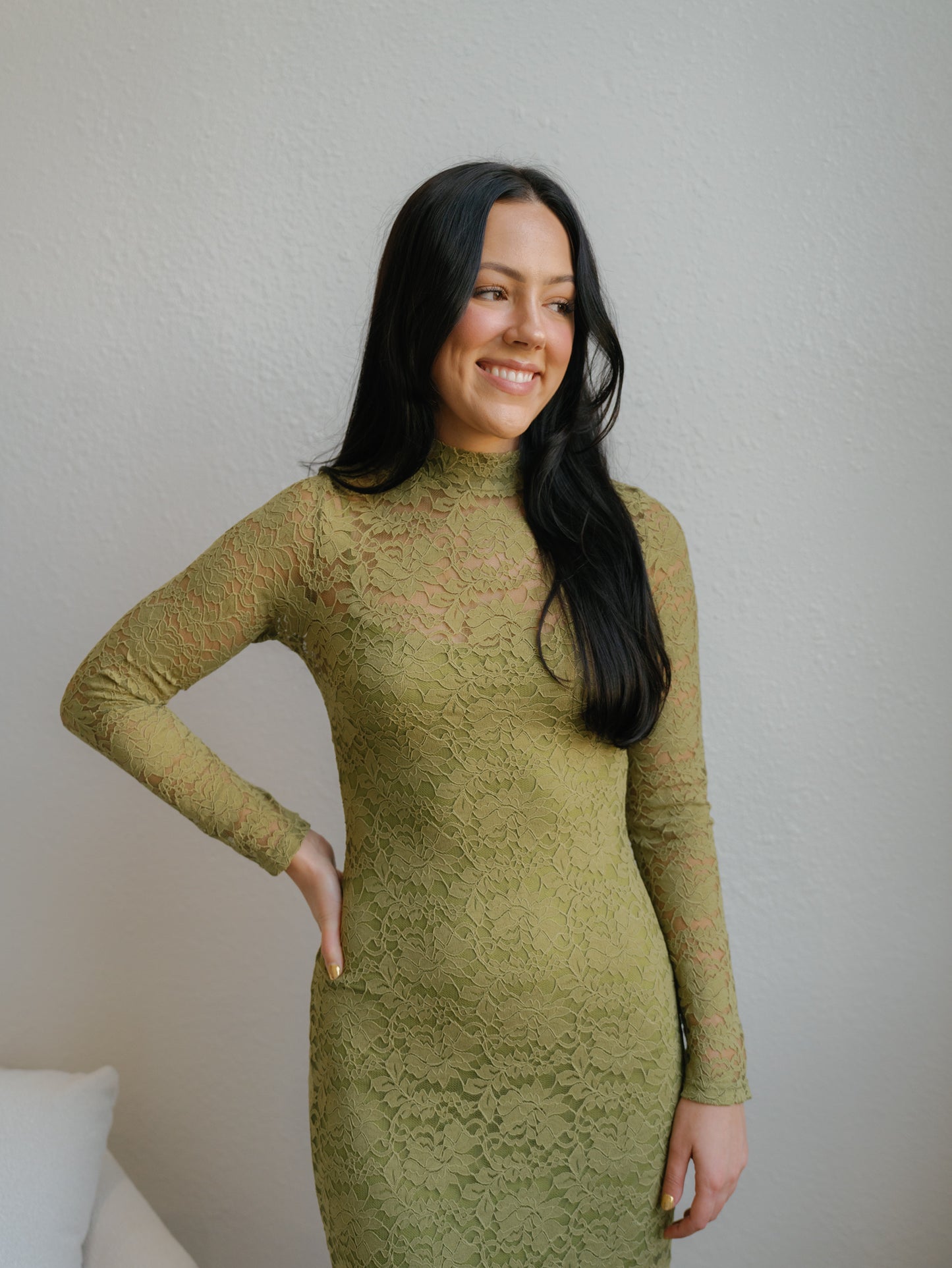 Only For You Dress-Olive